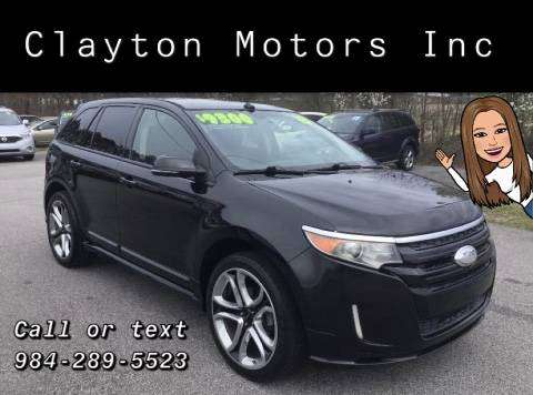 2013 FORD EDGE SPORT CLAYTON MOTORS INC - - by for sale in CLAYTON NC 27520, NC