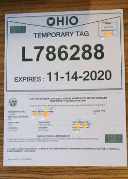 Temp Tags 45 days $100 for CARS AND MOTORCYCLES - cars & trucks - by... for sale in Bronx, NY