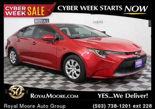 2020 Toyota Corolla LE EASY FINANCING!! - cars & trucks - by dealer... for sale in Hillsboro, OR