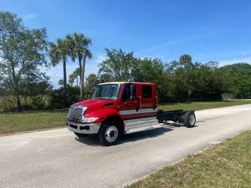 2014 International 4300 Crew Cab & Chassis Red for sale in West Palm Beach, FL