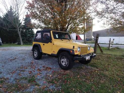 2004 Yellow Wrangler - cars & trucks - by owner - vehicle automotive... for sale in Boonsboro, MD