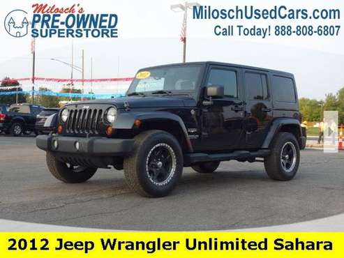 2012 Jeep Wrangler Unlimited 4WD 4dr Sahara - cars & trucks - by... for sale in Lake Orion, MI