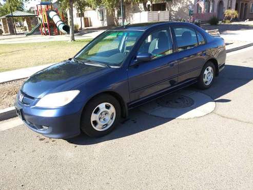 2005 Honda Civic Hybrid 4drs auto ac ice cold heater hot new tires -... for sale in Phoenix, AZ