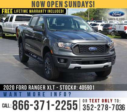 2020 FORD RANGER XLT *** SAVE Over $2,000 off MSRP! *** - cars &... for sale in Alachua, FL