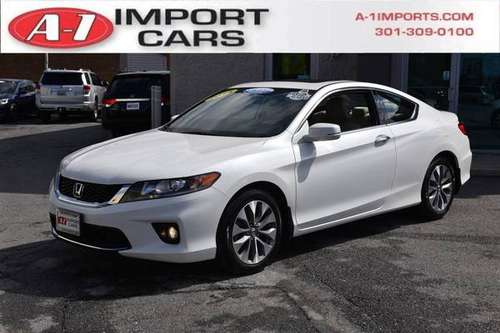 2015 *Honda* *Accord Coupe* *2dr I4 CVT EX* White Or for sale in Rockville, MD