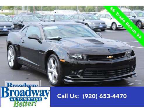 2015 Chevrolet Camaro coupe SS - Chevrolet Black for sale in Green Bay, WI