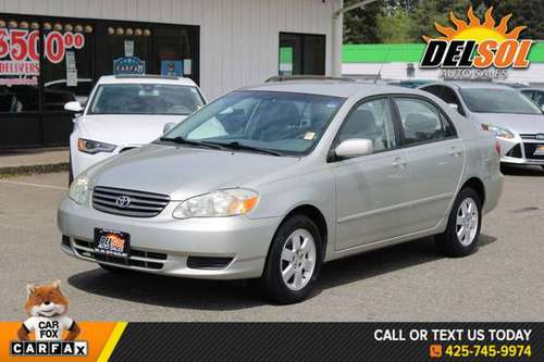 2003 Toyota Corolla LE CLEAN CARFAX, GOOD SERVICE RECORDS, GREAT for sale in Everett, WA