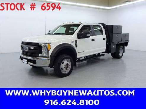 2017 Ford F550 ~ 9ft. Flat Bed ~ 4x4 ~ Diesel ~ Crew Cab ~ Only 49K... for sale in Rocklin, NV