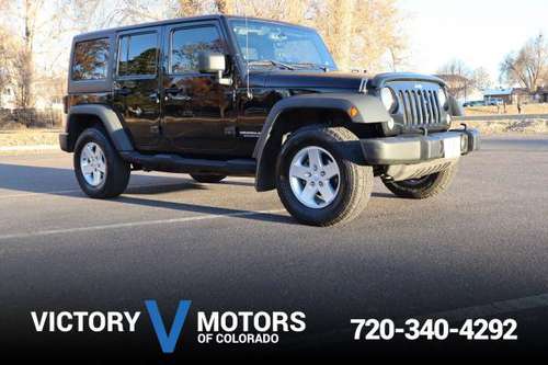 2014 Jeep Wrangler Unlimited 4x4 4WD Sport SUV - cars & trucks - by... for sale in Longmont, CO