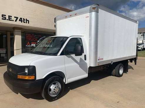 2015 Chevrolet 3500 15' Cargo Box, Gas, Auto, 126K Miles, Lift Gate, F for sale in Oklahoma City, OK