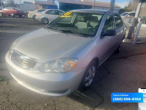 2005 Toyota Corolla CE 4dr Sedan - - by dealer for sale in Mount Vernon, WA