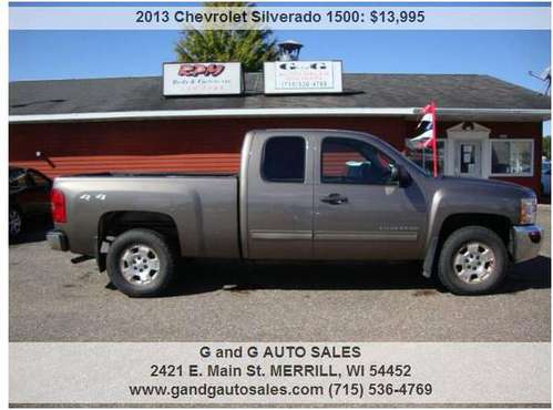 2013 Chevrolet Silverado 1500 LT 4x4 4dr Ext. Cab 6.5 ft. SB 178469... for sale in Merrill, WI