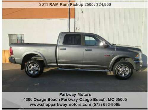 2011 Dodge Ram 2500 Laramie Crew Cab 4x4 6.7L Cummins Diesel for sale in osage beach mo 65065, MO