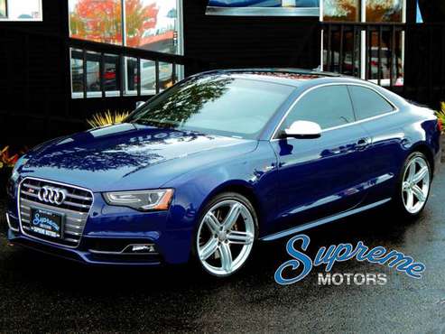 2014 Audi S5 3.0T Coupe AWD + 1 Owner CLEAN CARFAX + RARE BLUE for sale in Kent, WA