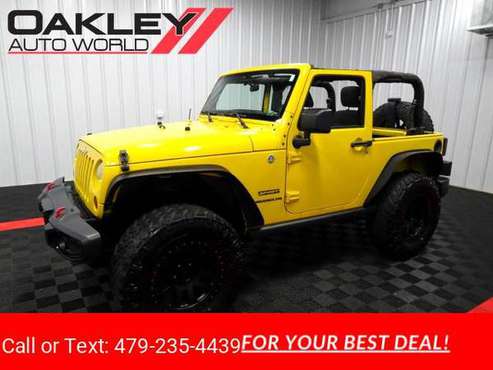 2011 Jeep Wrangler 4WD 2dr Sport hatchback Yellow - cars & trucks -... for sale in Branson West, AR