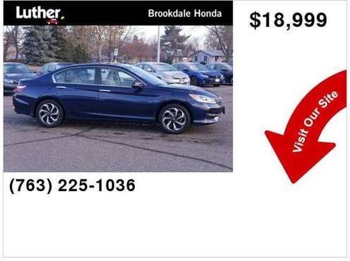 2017 Honda Accord Sedan Ex - cars & trucks - by dealer - vehicle... for sale in brooklyn center, MN