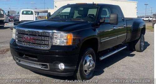 2013 GMC Sierra 3500 DENALI 4x4 DUALLY DRW Duramax Diesel 8ft Bed... for sale in Paterson, PA