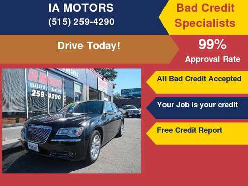2011 CHRYSLER 300 LTD *FR $499 DOWN GUARANTEED FINANCE *EVERYONE IS... for sale in Des Moines, IA