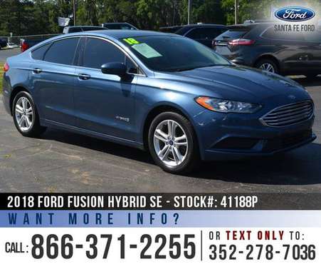 2018 Ford Fusion Hybrid SE Touchscreen - SYNC - Push to for sale in Alachua, FL