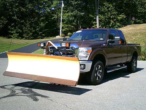 ** 2011 FORD F-250 SUPER DUTY LARIAT 4X4 FISHER MM2 8 FOOT PLOW! ** for sale in Plaistow, MA