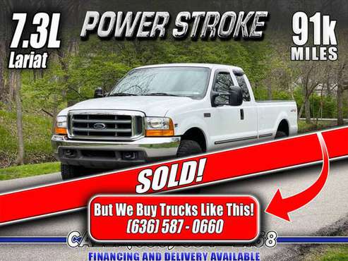 SOLD 1999 Ford F-250 7 3 Powerstroke Lariat 4x4 (90k Miles) - cars & for sale in Eureka, IL