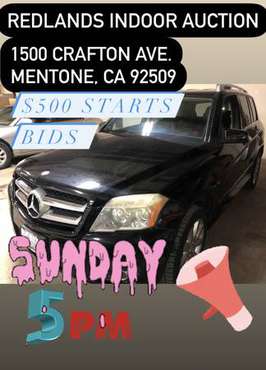 Auction Sunday 5pm-cash/credit ok-Warranties on cars- bids start at... for sale in Mentone, CA