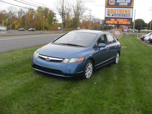 07 Honda Civic LX Blue 102k Sharp - cars & trucks - by dealer -... for sale in Westfield, MA