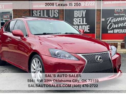2008 Lexus IS 250 Sport RWD Best Deals on Cash Cars! - cars for sale in Oklahoma City, OK