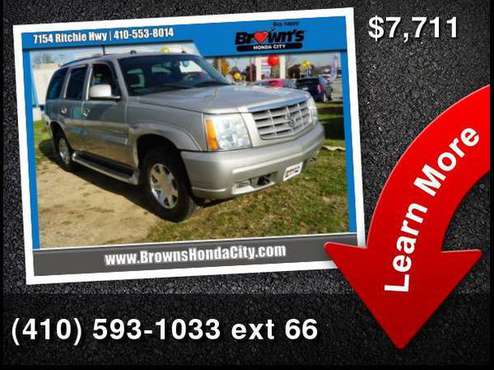 2004 Cadillac Escalade Base - - by dealer - vehicle for sale in Glen Burnie, MD