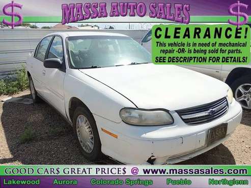 2002 Chevrolet Chevy Malibu - cars & trucks - by dealer - vehicle... for sale in Pueblo, CO