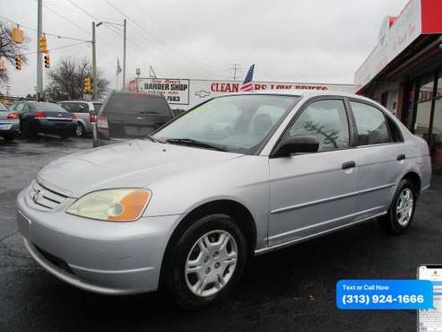 2002 Honda Civic LX - BEST CASH PRICES AROUND! - cars & trucks - by... for sale in Detroit, MI