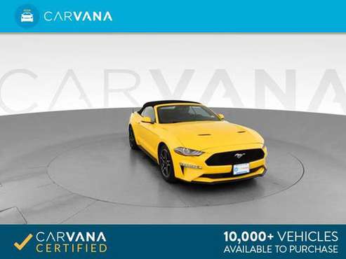2018 Ford Mustang EcoBoost Convertible 2D Convertible Yellow - FINANCE for sale in Atlanta, FL