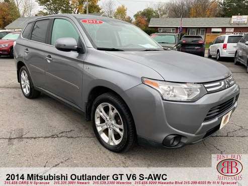 2014 MITSUBISHI OUTLANDER GT V6 S-AWC! LEATHER! SUNROOF! TOUCH... for sale in N SYRACUSE, NY