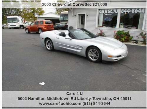 2003 Chevrolet Corvette Conv Reduced - cars & trucks - by dealer -... for sale in Hamilton, OH
