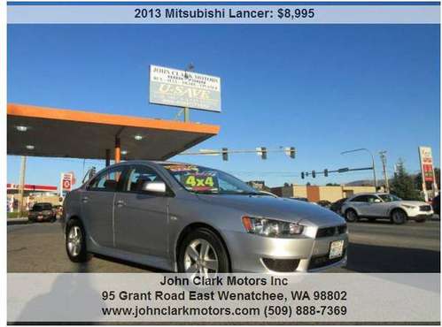 2013 MITS LANCER "ALL-WHEEL DRIVE"...AUTOMATIC WITH LOW MILES for sale in East Wenatchee, WA