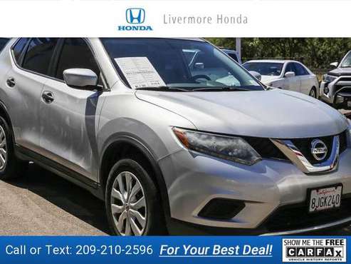 2016 Nissan Rogue S suv Brilliant Silver - - by dealer for sale in Livermore, CA