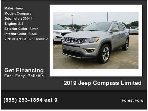 2019 Jeep Compass Limited - cars & trucks - by dealer - vehicle... for sale in Forest, MS