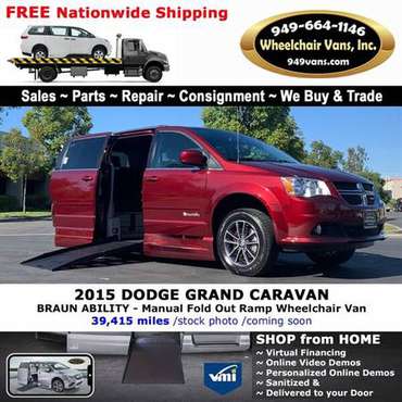 2015 Dodge Grand Caravan SE Wheelchair Van BraunAbility - Manual Fo... for sale in LAGUNA HILLS, UT