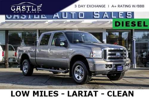 2005 Ford F-350 LOW MILES F350 Diesel 4x4 4WD Lariat Truck - cars &... for sale in Lynnwood, ID