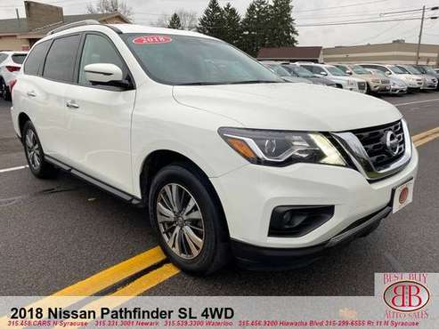 2018 NISSAN PATHFINDER SL 4WD! LEATHER! NAVI! REMOTE START!!! - cars... for sale in N SYRACUSE, NY