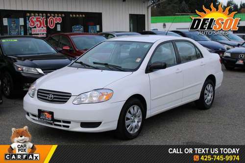 2003 Toyota Corolla LE Local Vehicle, Great service, Clean carfax,... for sale in Everett, WA