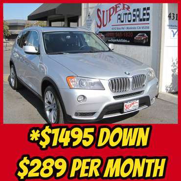 *$1495 Down & *$289 Per Month on this 2011 BMW X3 XDRIVE 35i!! for sale in Modesto, CA