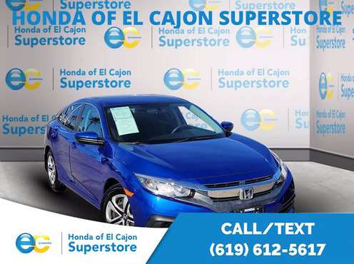 2016 Honda Civic Sedan LX Great Internet Deals On All Inventory -... for sale in El Cajon, CA