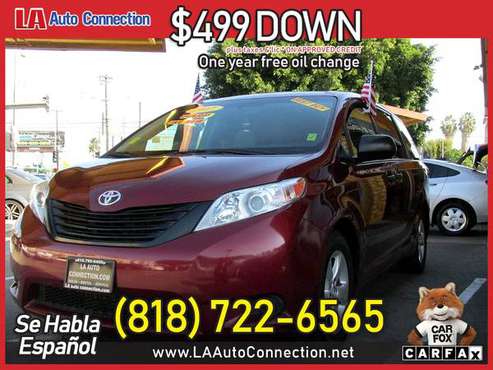 2017 Toyota Sienna L FOR ONLY 281/mo! - - by dealer for sale in Van Nuys, CA