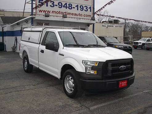 2017 FORD F150 V8 XL REG CAB LONG BED WITH WORK CAP LIKE NEW! - cars for sale in Cincinnati, OH