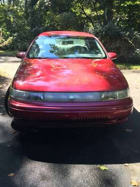 1995 Mercury Sable GS 4 Door Sedan 3.0 Liter Red with Grey Interior for sale in STAMFORD, CT