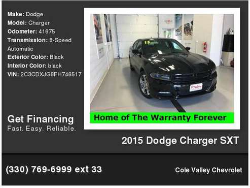 2015 Dodge Charger SXT - - by dealer - vehicle for sale in Newton Falls, OH
