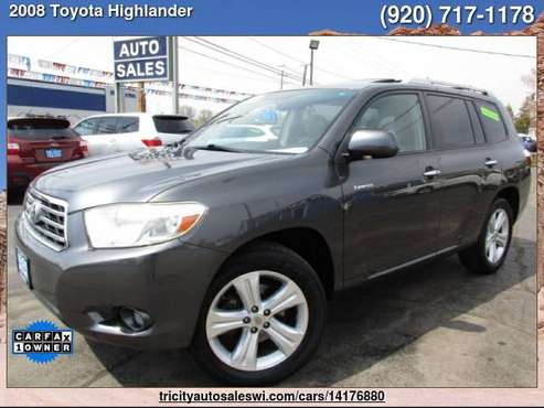 2008 TOYOTA HIGHLANDER LIMITED AWD 4DR SUV Family owned since 1971 for sale in MENASHA, WI