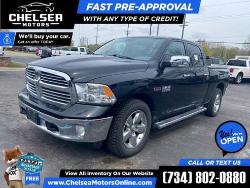 475/mo - 2016 Ram 1500 Big Horn 4WD! 4 WD! 4-WD! EcoDiesel! Crew Cab for sale in Chelsea, MI
