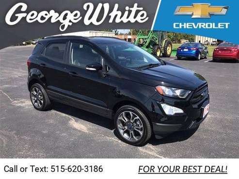 2019 Ford EcoSport SES suv Black - - by dealer for sale in Ames, IA